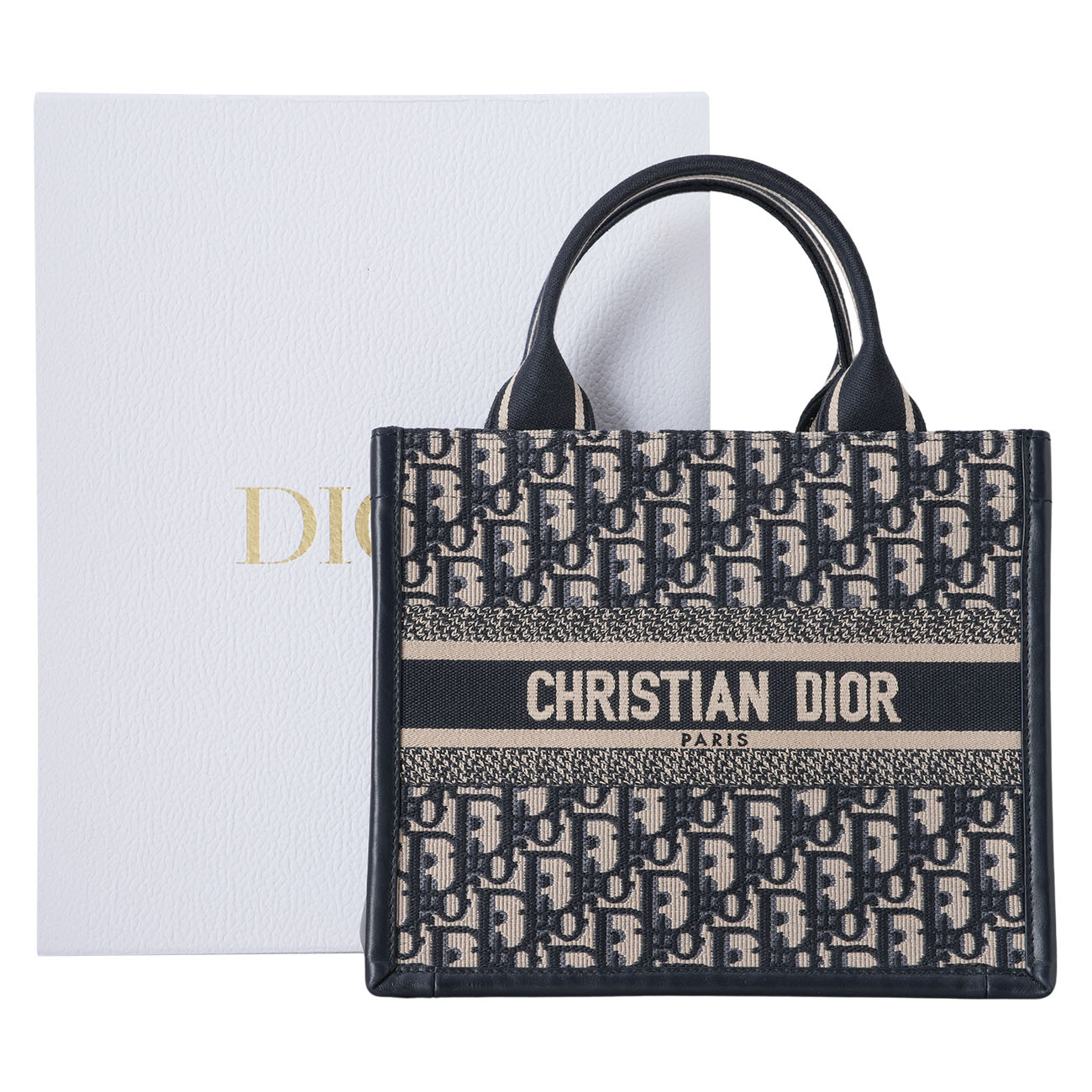 CHRISTIAN DIOR(USED)디올 오블리크 북 토트 스몰